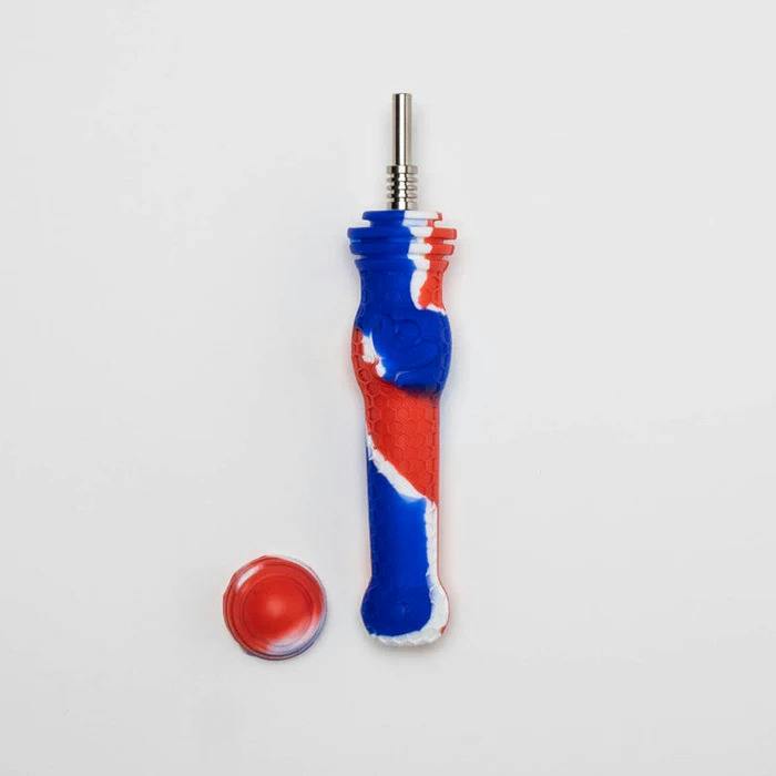 6.5" Silicone Honeycomb Dab Straw