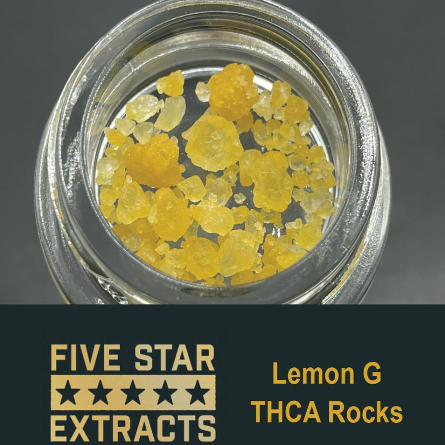 Five Star Extracts - THCA Rocks - Lemon G