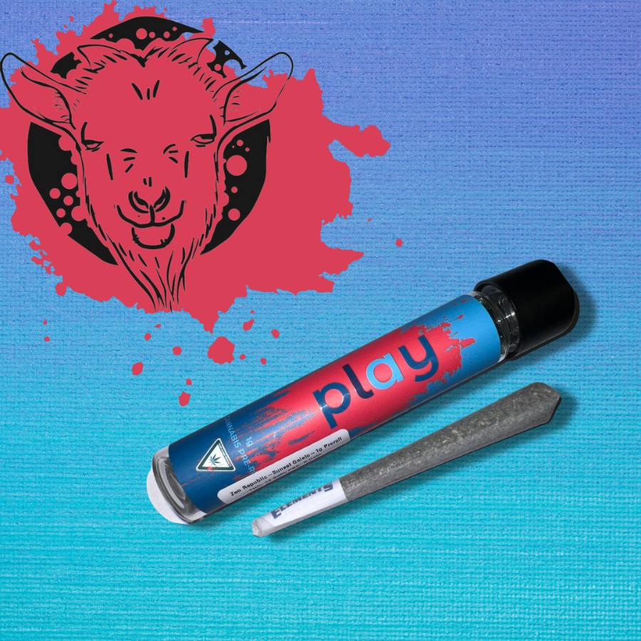 Play 1g Preroll - Grape Cream Cake (Indica)