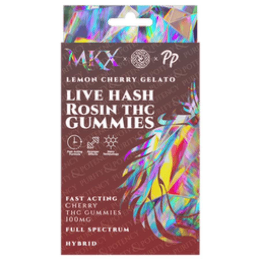 MKX - Hash Rosin Gummies - Apples & Bananas (Hybrid)