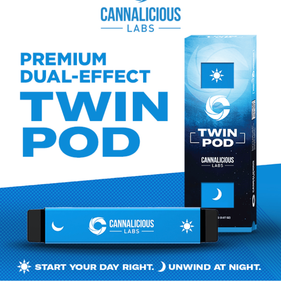 Twin Pod Disposable Vape - Sour Tangie Haze/White Widow