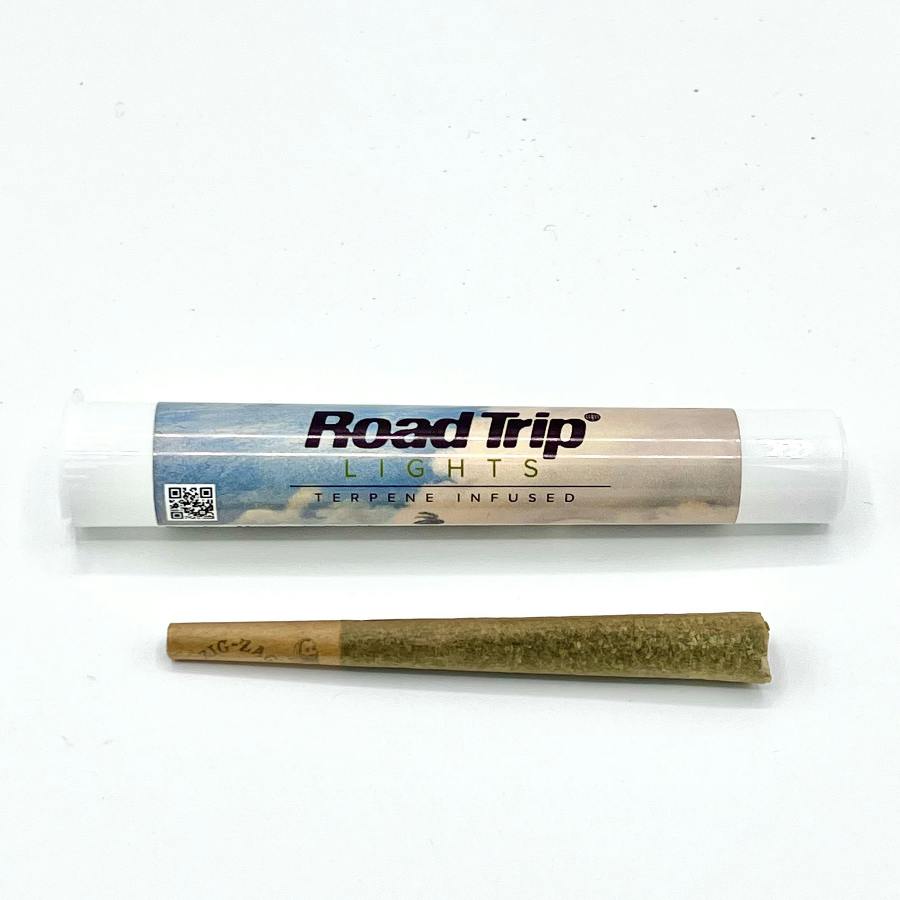 Road Trip Lights 1g Pre-Roll - Mountain Kushberry at Stoned Goat Cannabis Co.