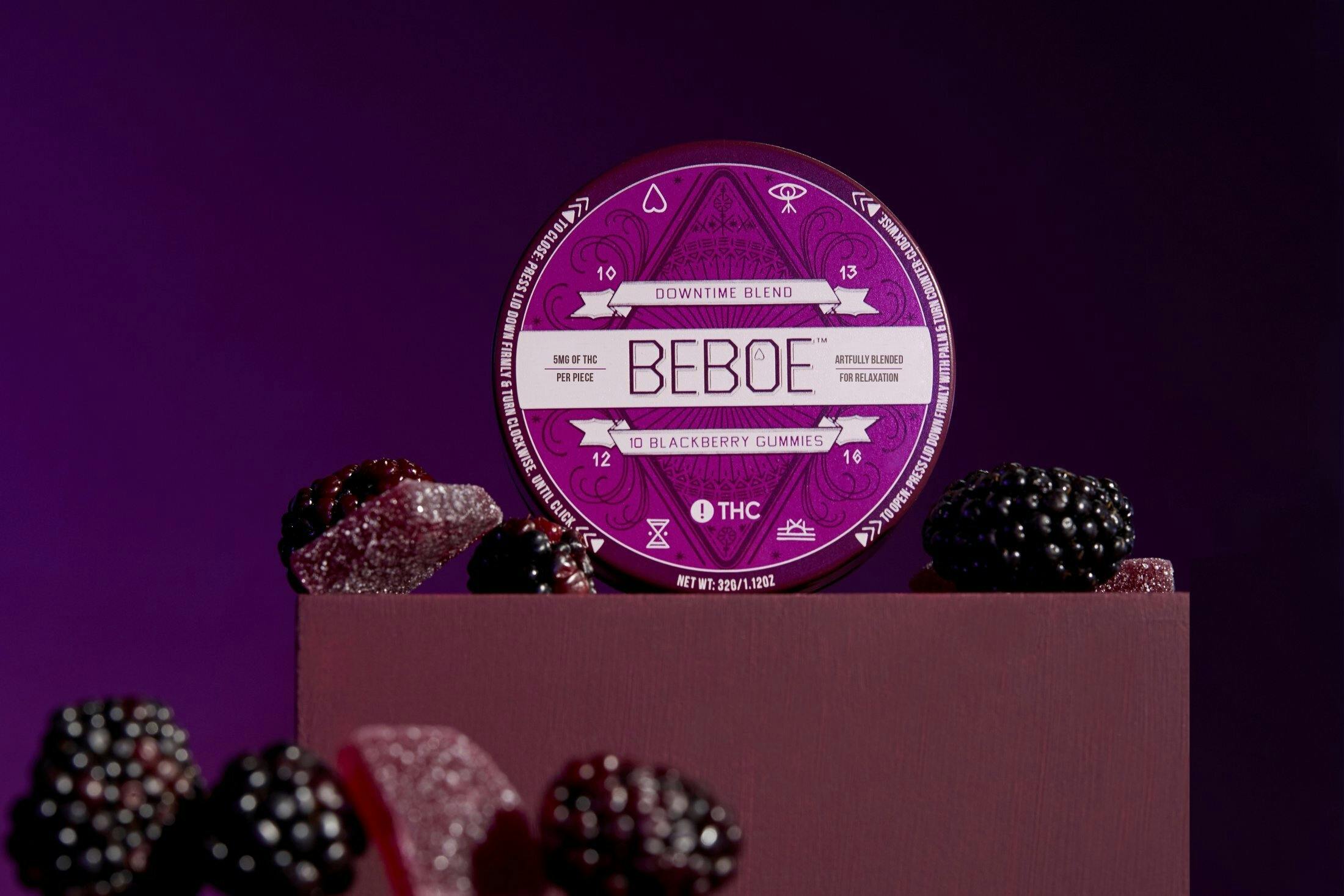 Beboe | Gummies 200MG 1:1 THC:CBD | Downtime Blackberry