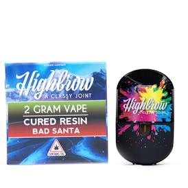 Highbrow | Bad Santa | Cured Resin | 2g Disposable Vape
