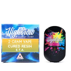 Highbrow | E.T.A. | Cured Resin | 2g Disposable Vape