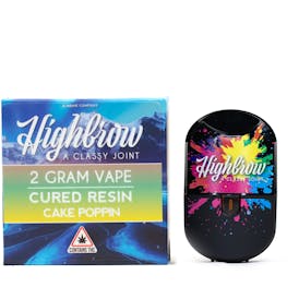 Highbrow | Cake Poppin | Cured Resin | 2g Disposable Vape