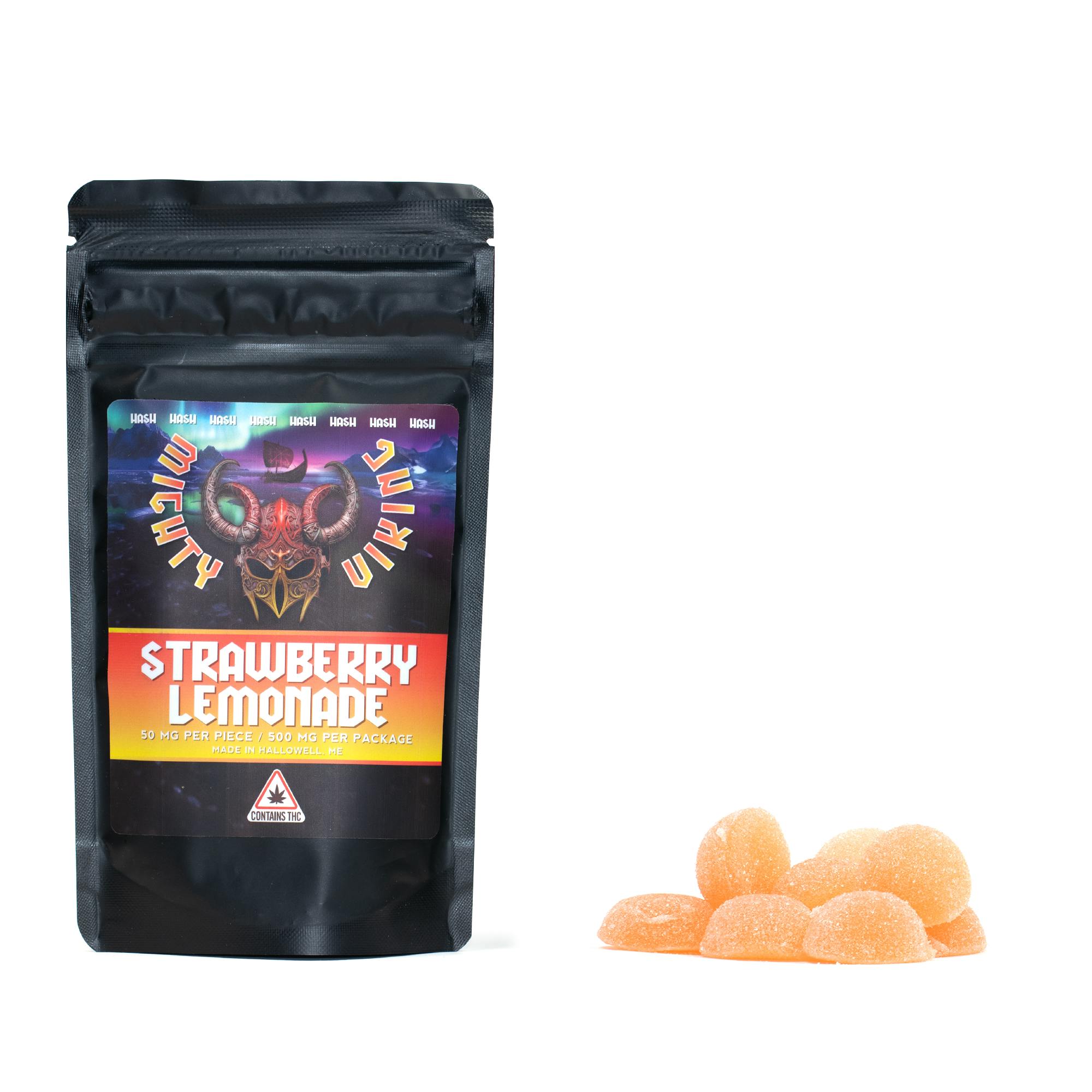 Mighty Viking | Strawberry Lemonade | Hash Rosin Gummies | 500mg