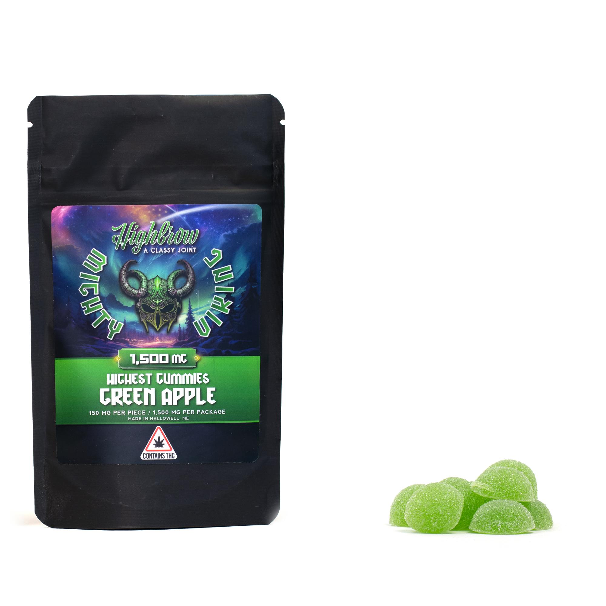 Mighty Viking | Green Apple | Highest Gummies | 1500mg