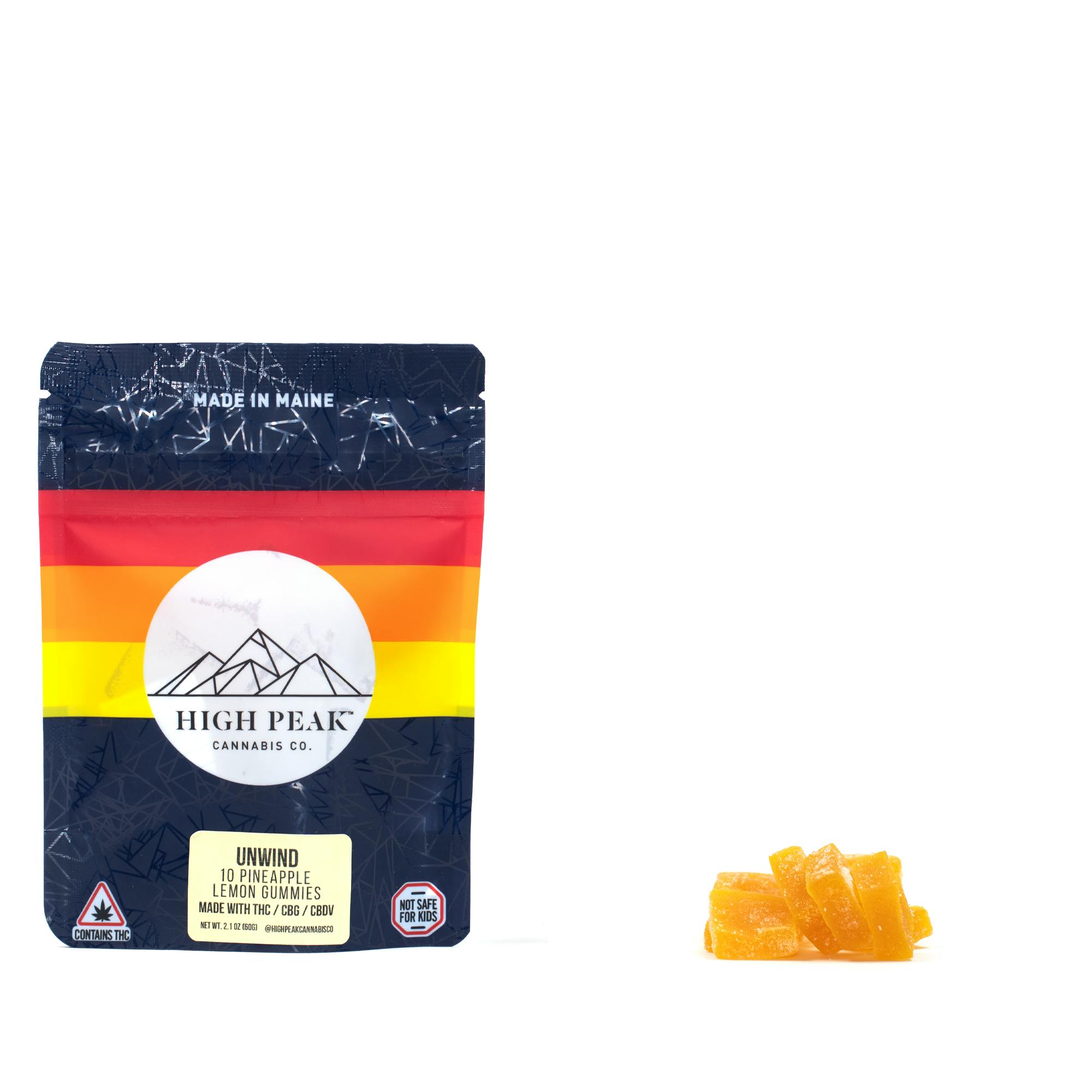 High Peak | Unwind | Pineapple Lemon | Gummies