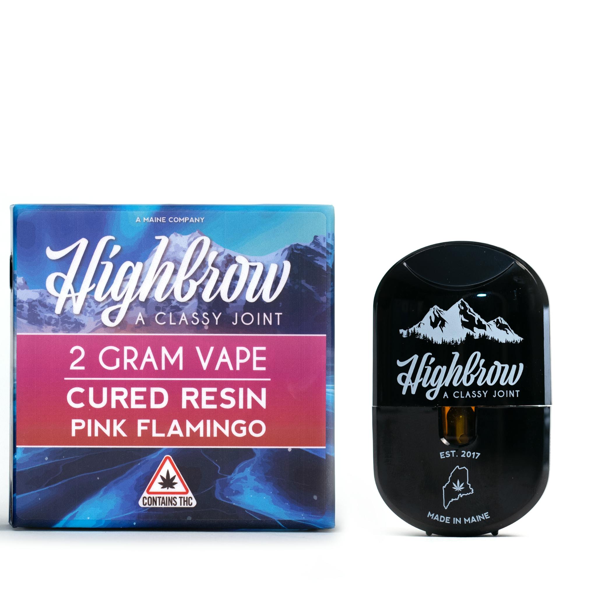 Highbrow | Pink Flamingo | Cured Resin | 2g Disposable Vape