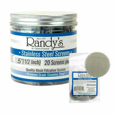 Randy's .5" Stainless Steel Screen Pack 20ct