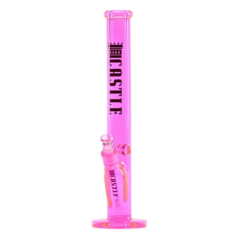 18" 9mm Castle Glass Coloured Straight Tube