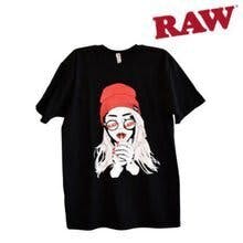 RAW Smoking Girl T-Shirt (Medium)