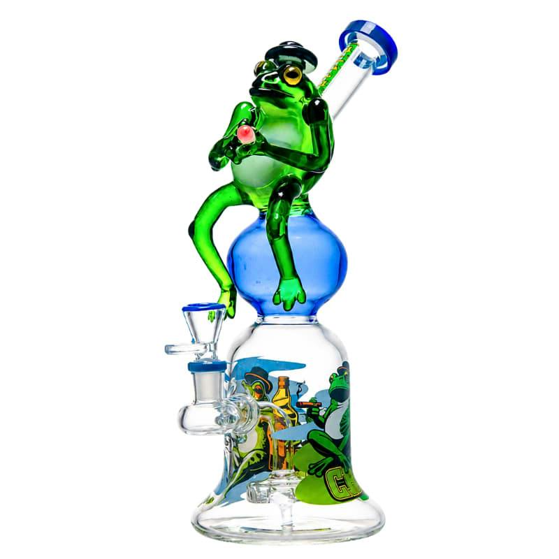 12" Cheech Groovy Frog Waterpipe