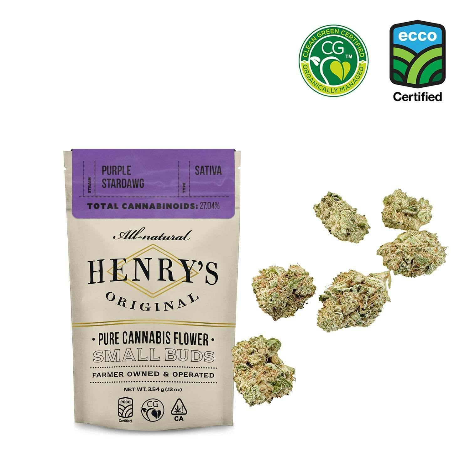 Purple Stardawg | Henry's Original - Pouch Flower Smalls