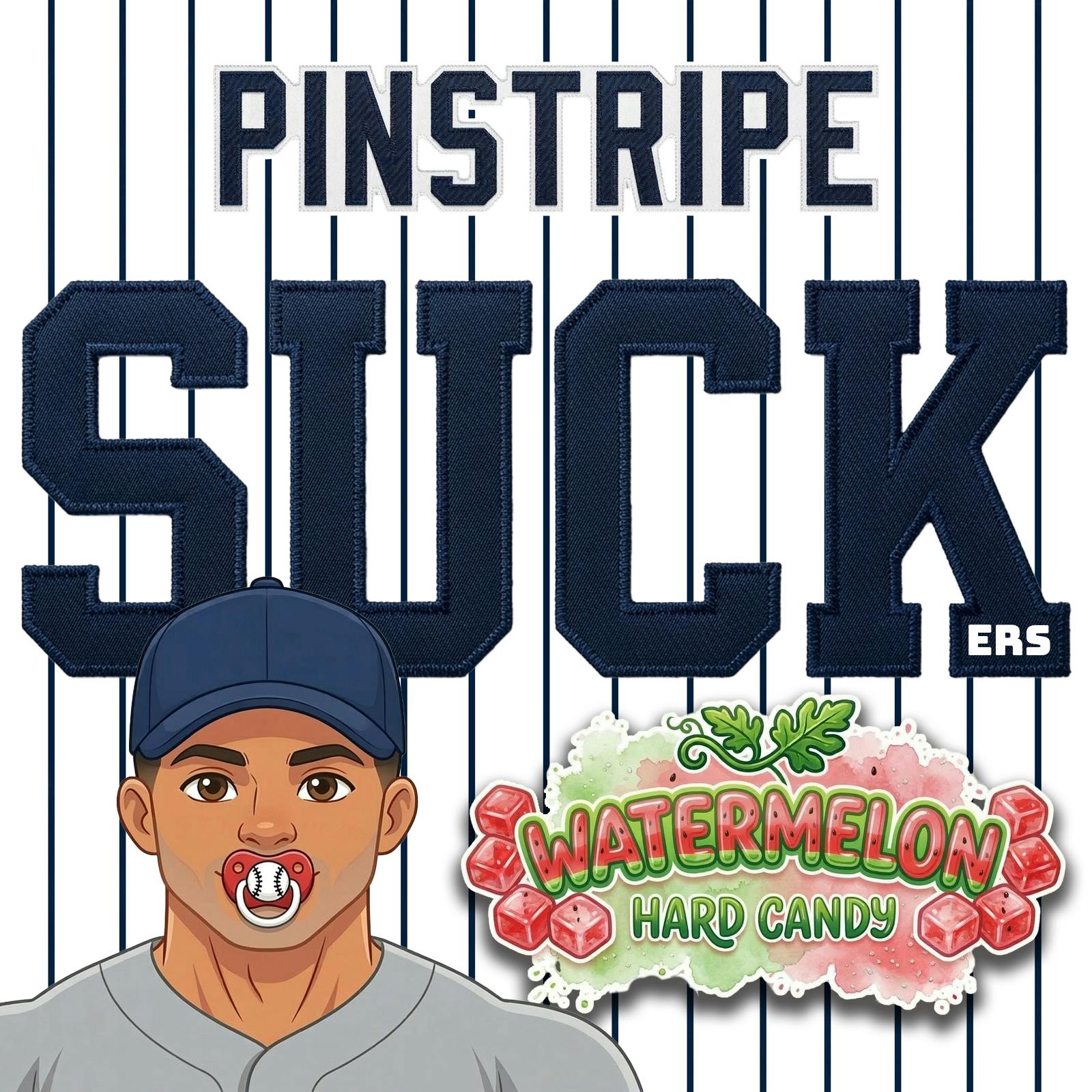 Pinstripe SUCKers Watermelon | 50mg | Hard Candy