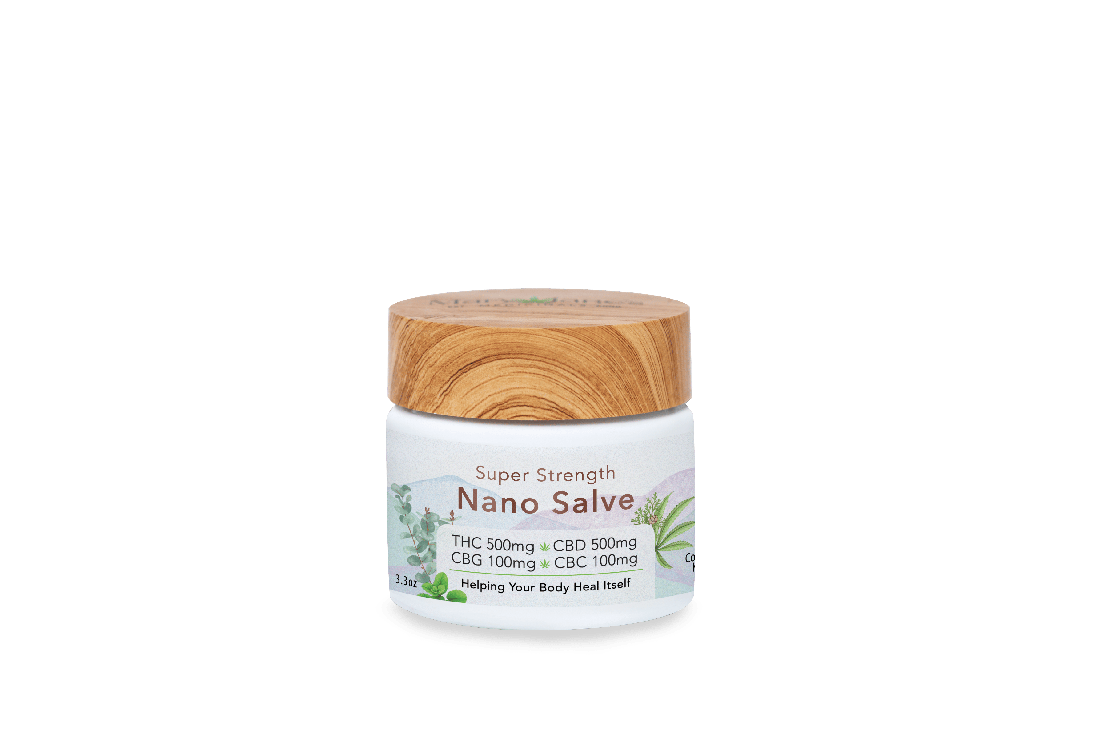 MJ - Nano Salve - 3.3 oz - 500mg THC/500mg CBD/100mg CBG/100mg CBC