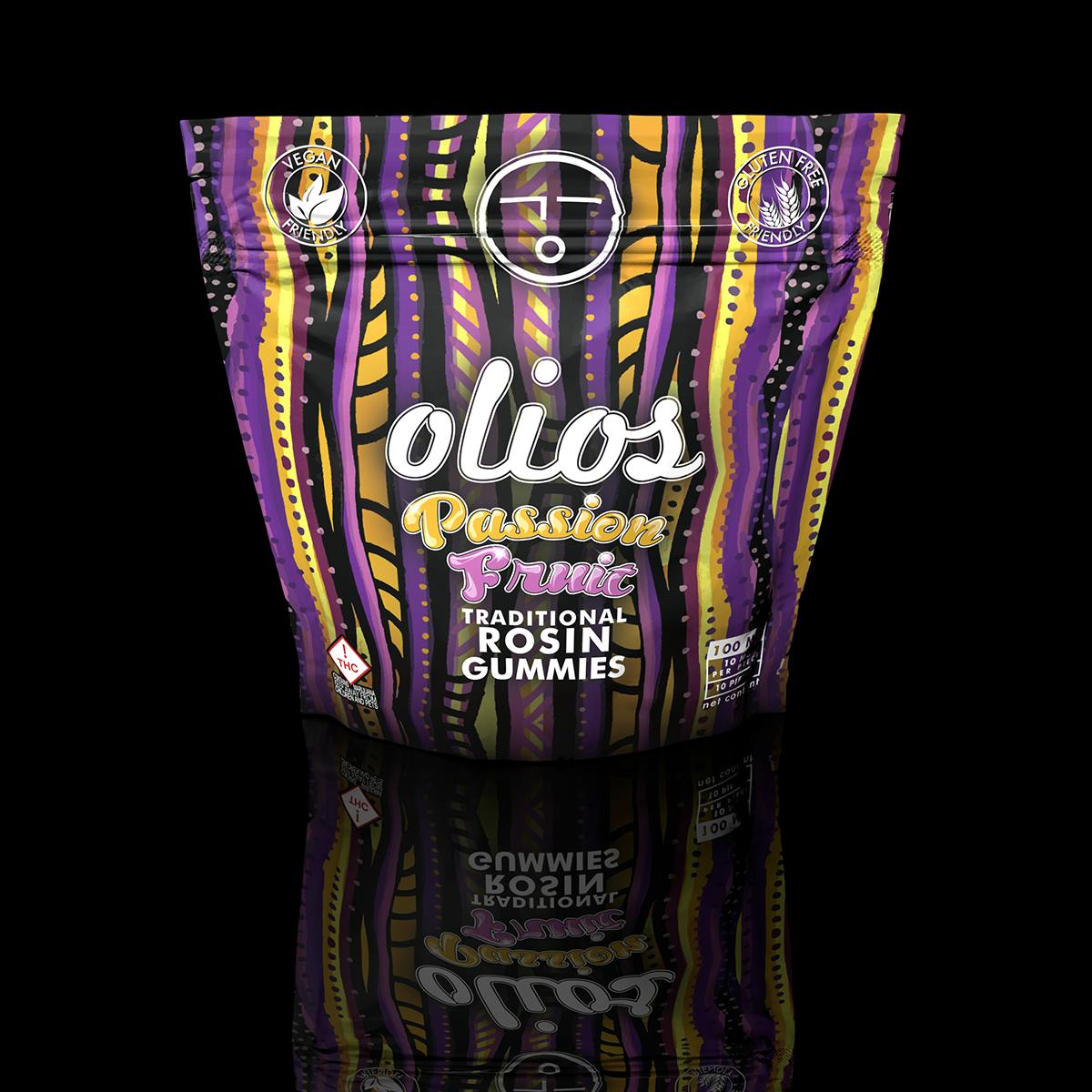 Olio - Rosin Gummies - 100 mg - - Sour Grape Soda (H)