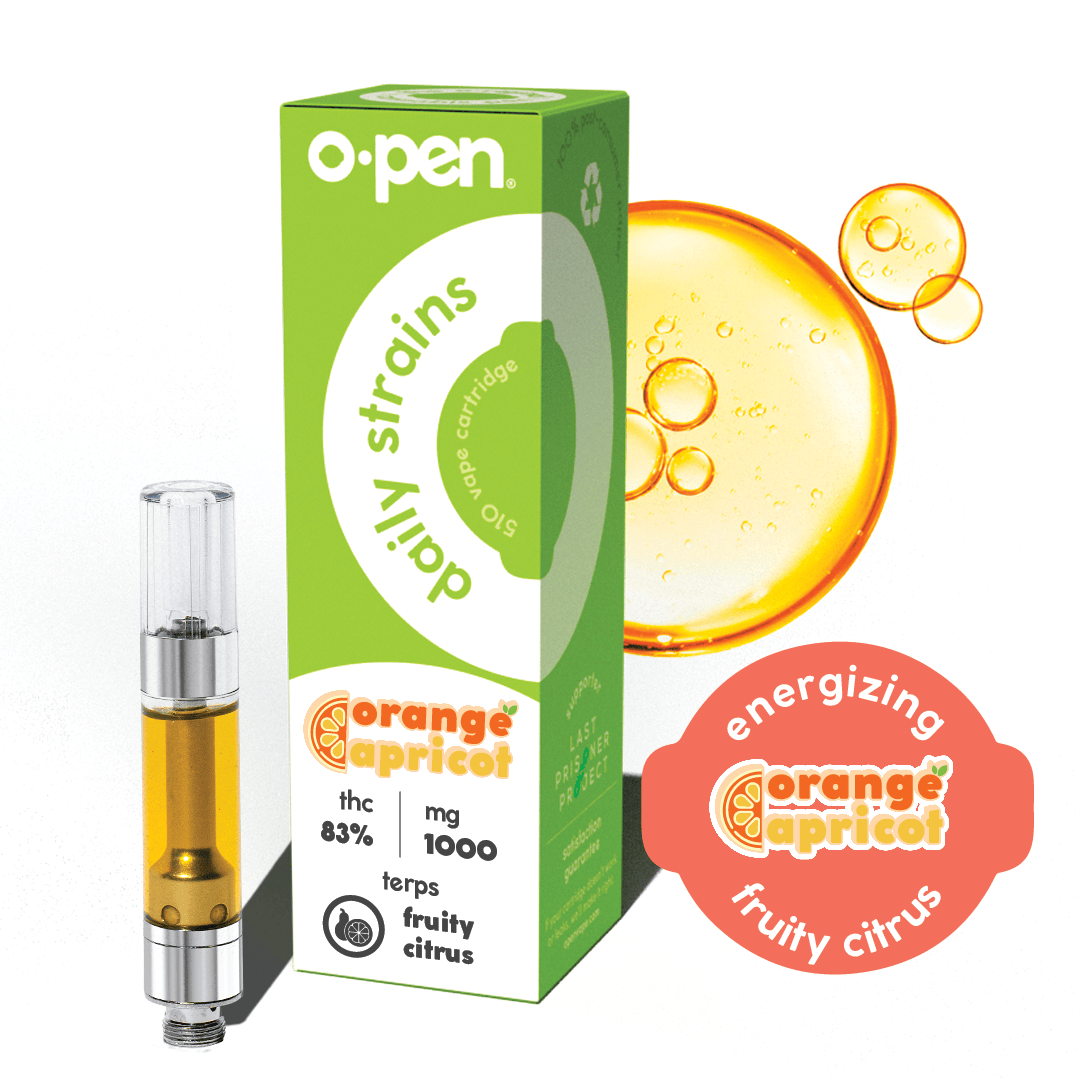 O.pen - Daily Strain Cartridge - 1000 mg - - Orange Apricot (S)