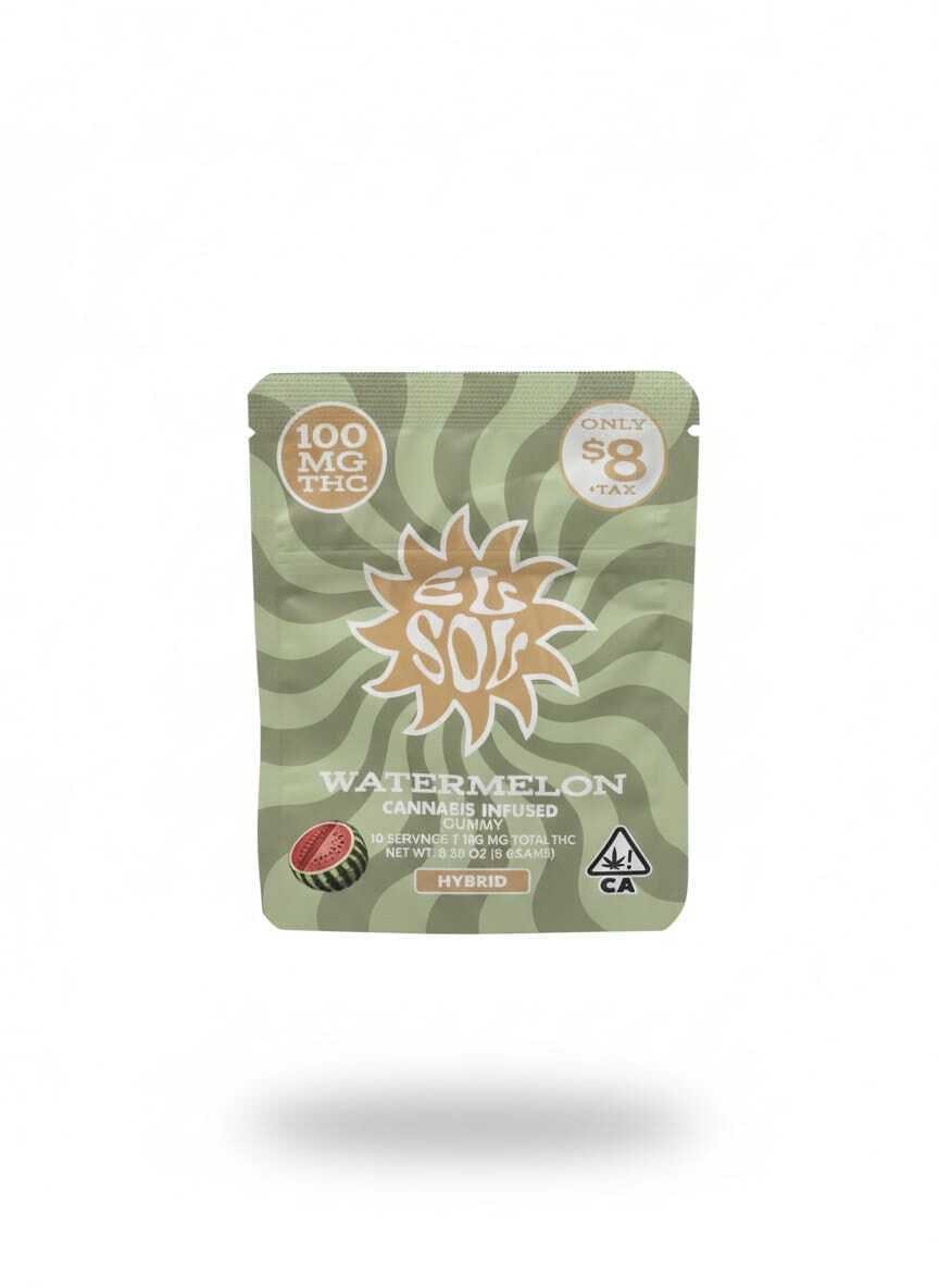 Single Gummies - Watermelon - (100mg/pc=1pc) - 100mg