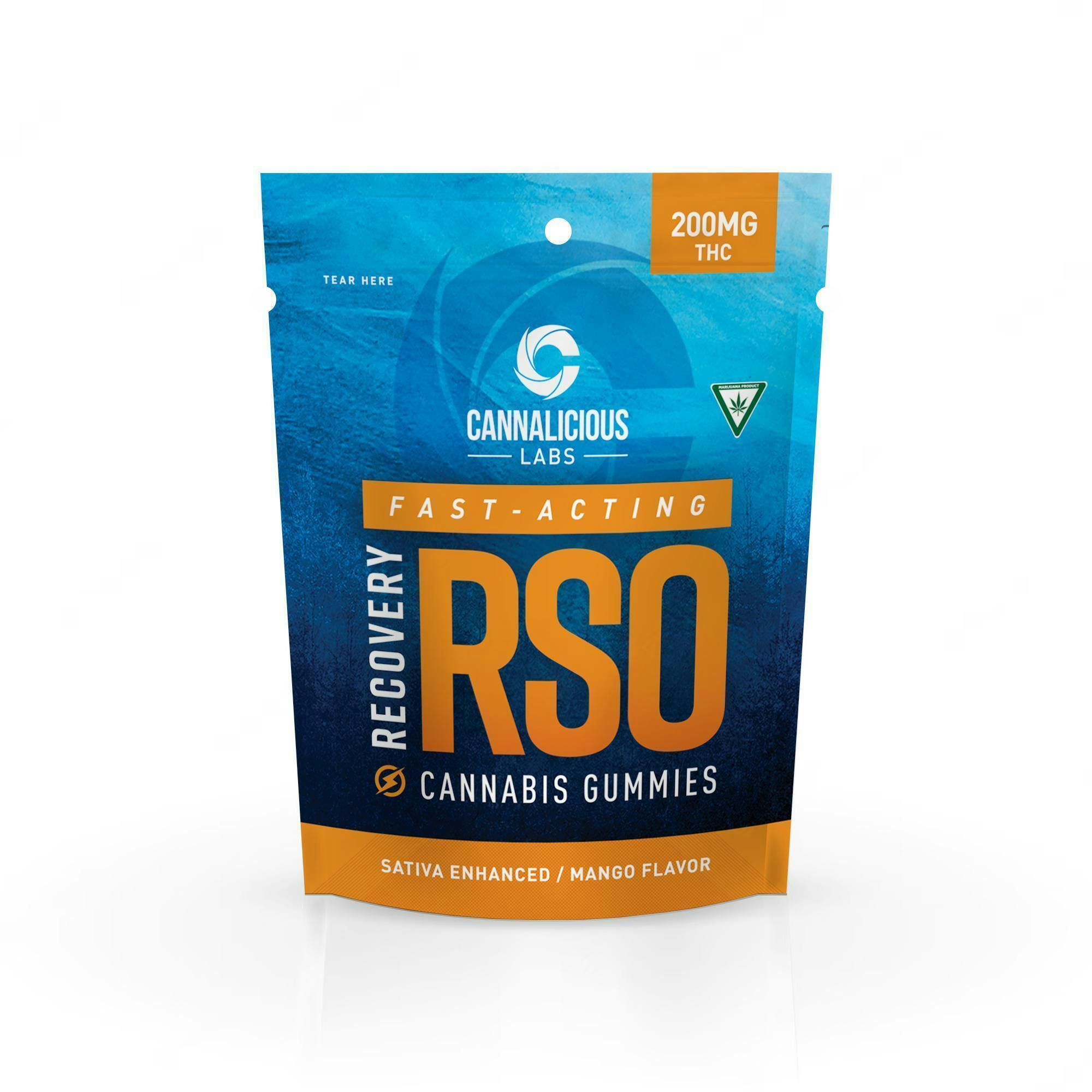 Mango RSO Recovery Gummies, Sativa,