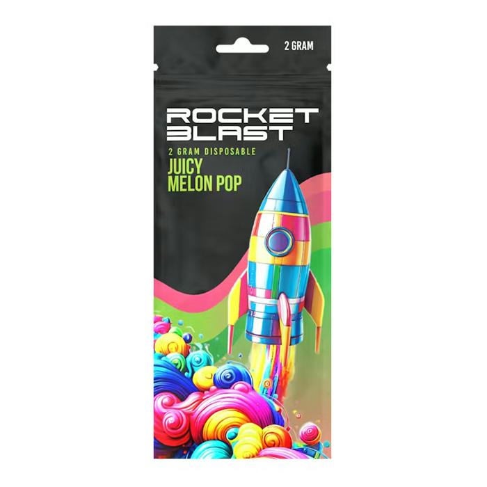 Juicy Melon Pop Rocket Blast Disposable Vape, Hybrid,