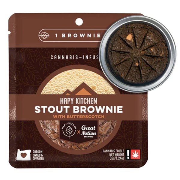 Stout: Brownie With Butterscotch By Hapy Kitchen