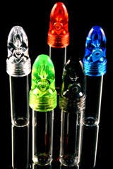 Snuff Bullet Vial - ASSORTED COLORS at The Green Door Dispensary