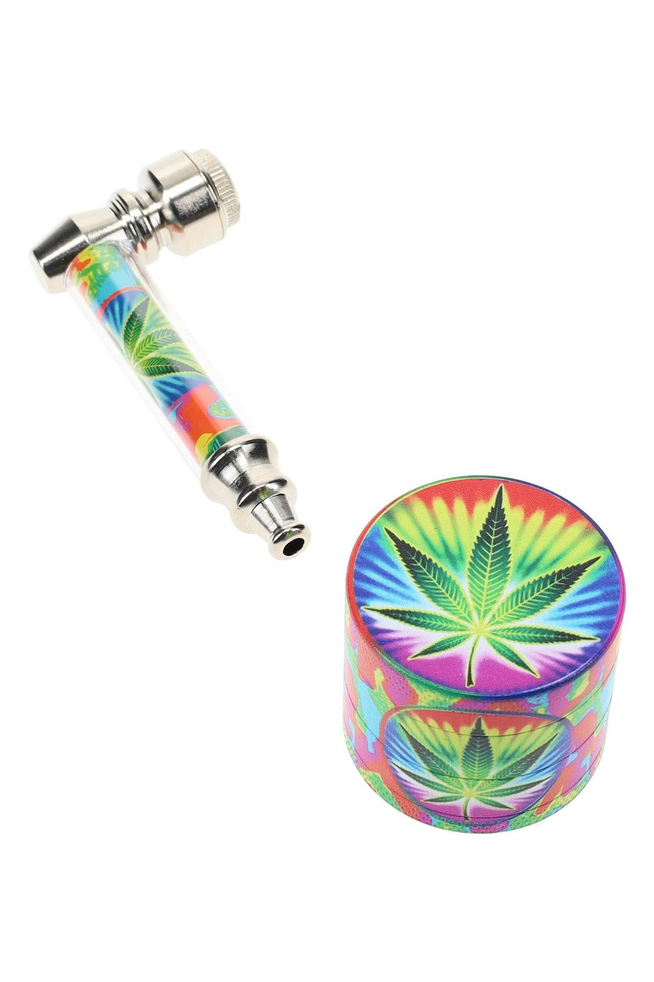 Metal Pipe Gift Set w/ Grinder - VARIOUS DESIGNS