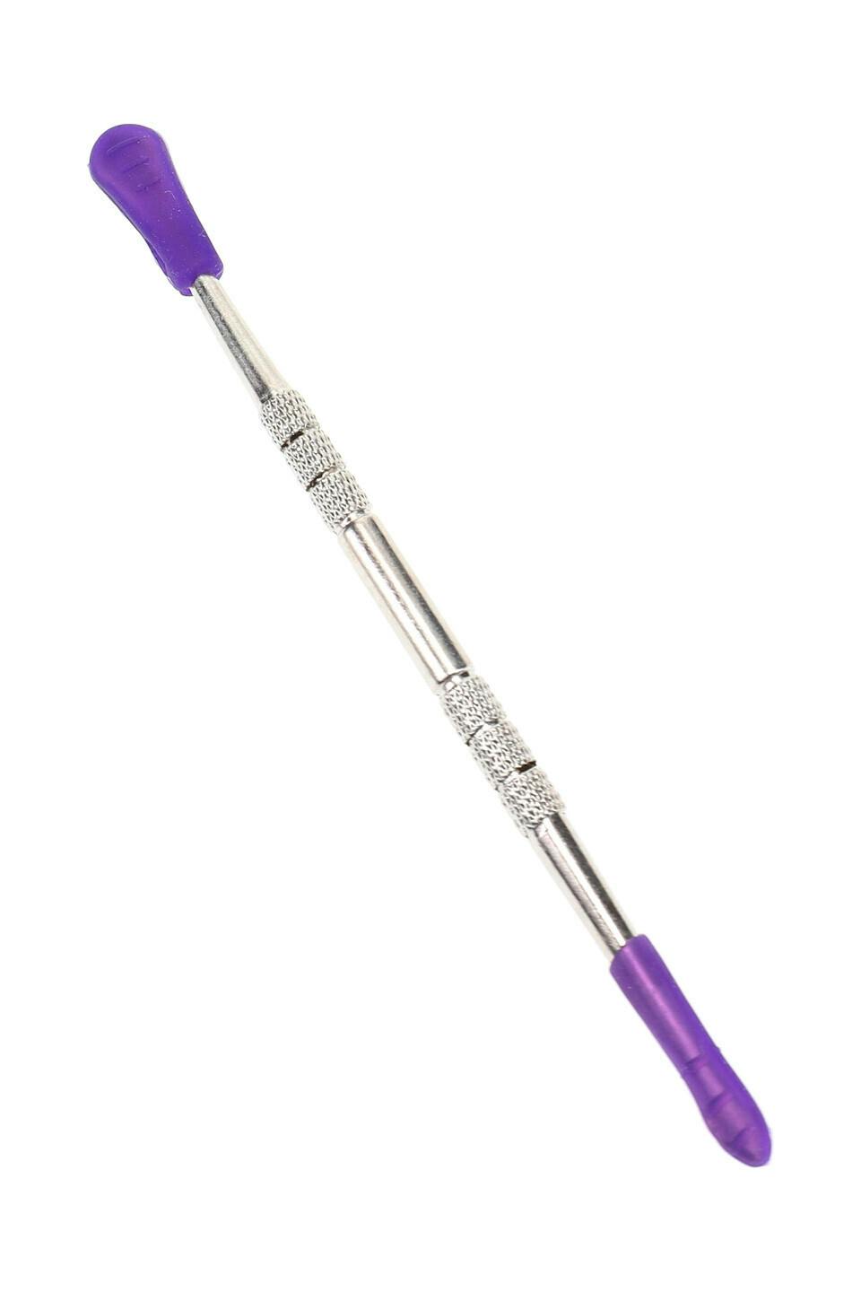 Metal Dab Tool - PURPLE Silicone Tip at The Green Door Dispensary