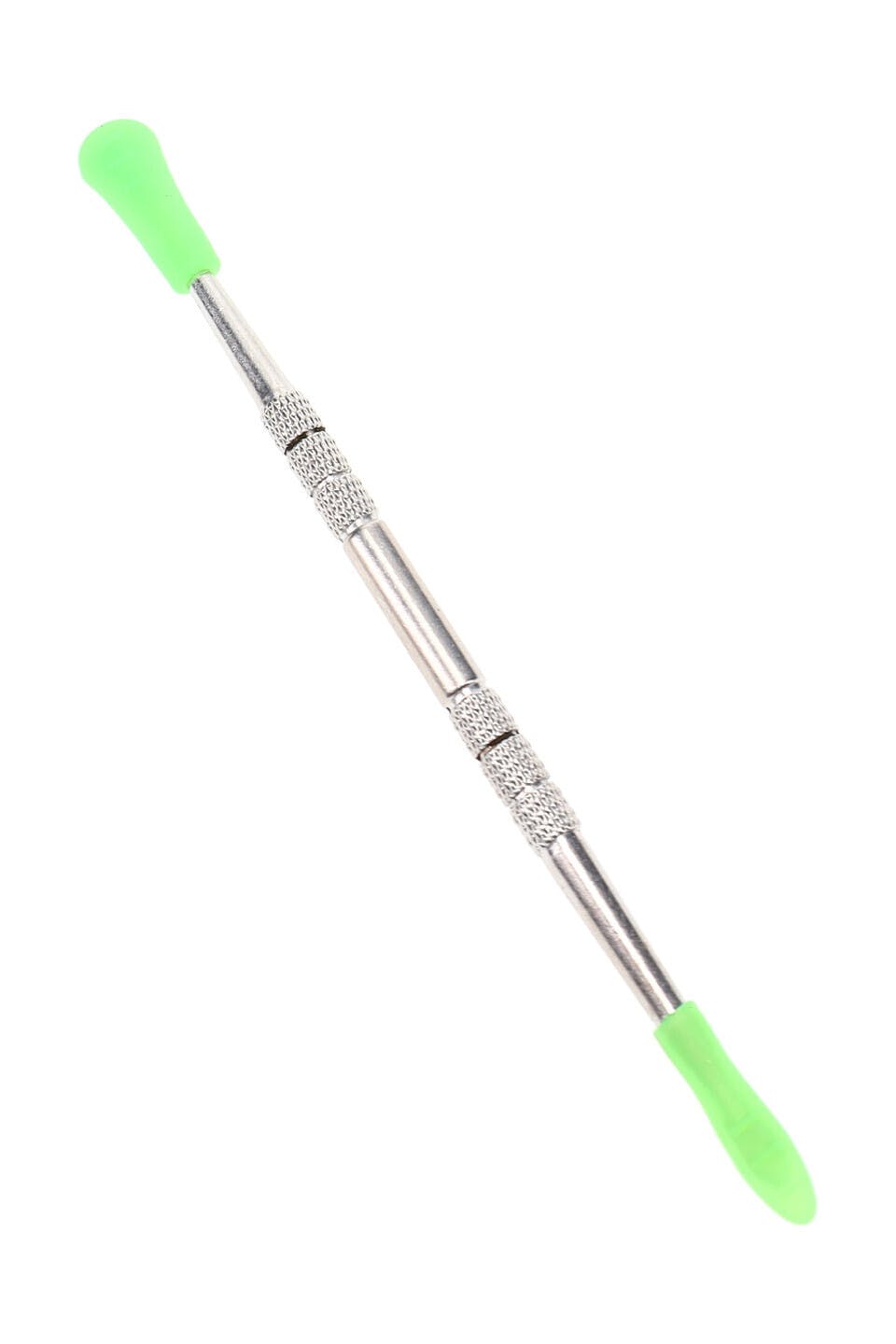 Metal Dab Tool - GREEN Silicone Tip at The Green Door Dispensary