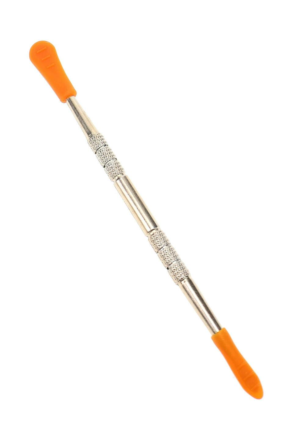 Metal Dab Tool - ORANGE Silicone Tip at The Green Door Dispensary