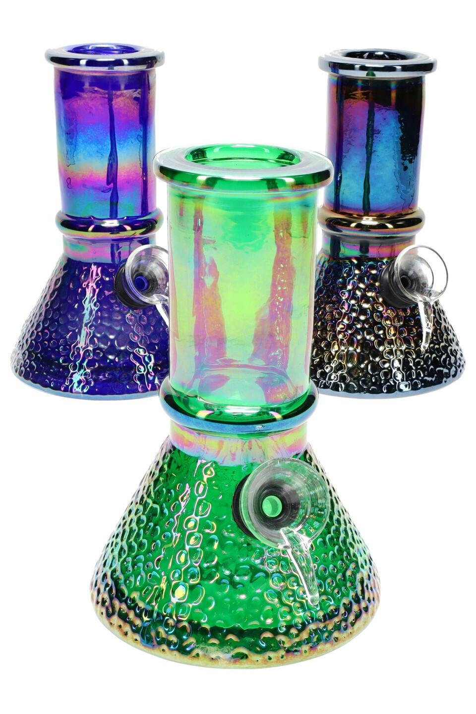 5.5' Metallic Soft Glass Beaker - Water Bong