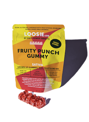 Loosie Gummies 100mg - FRUIT PUNCH at The Green Door Dispensary