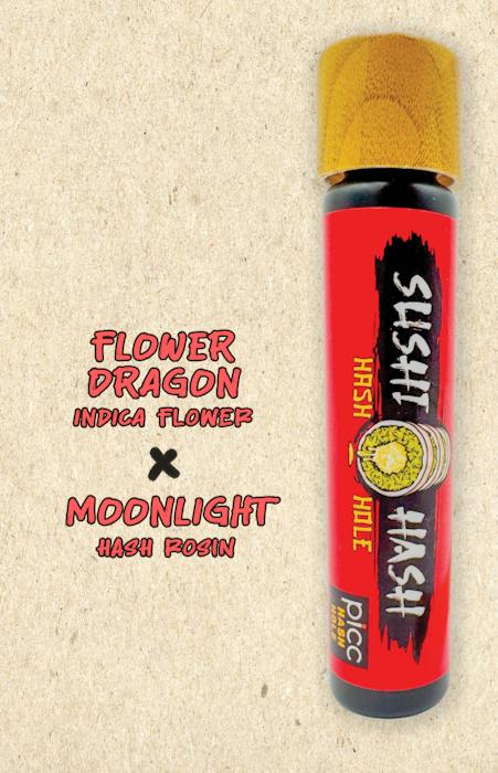 SUSHI HASH- Hash Hole 1g - FLOWER DRAGON x MOONLIGHT ROSIN (I) at The Green Door Dispensary