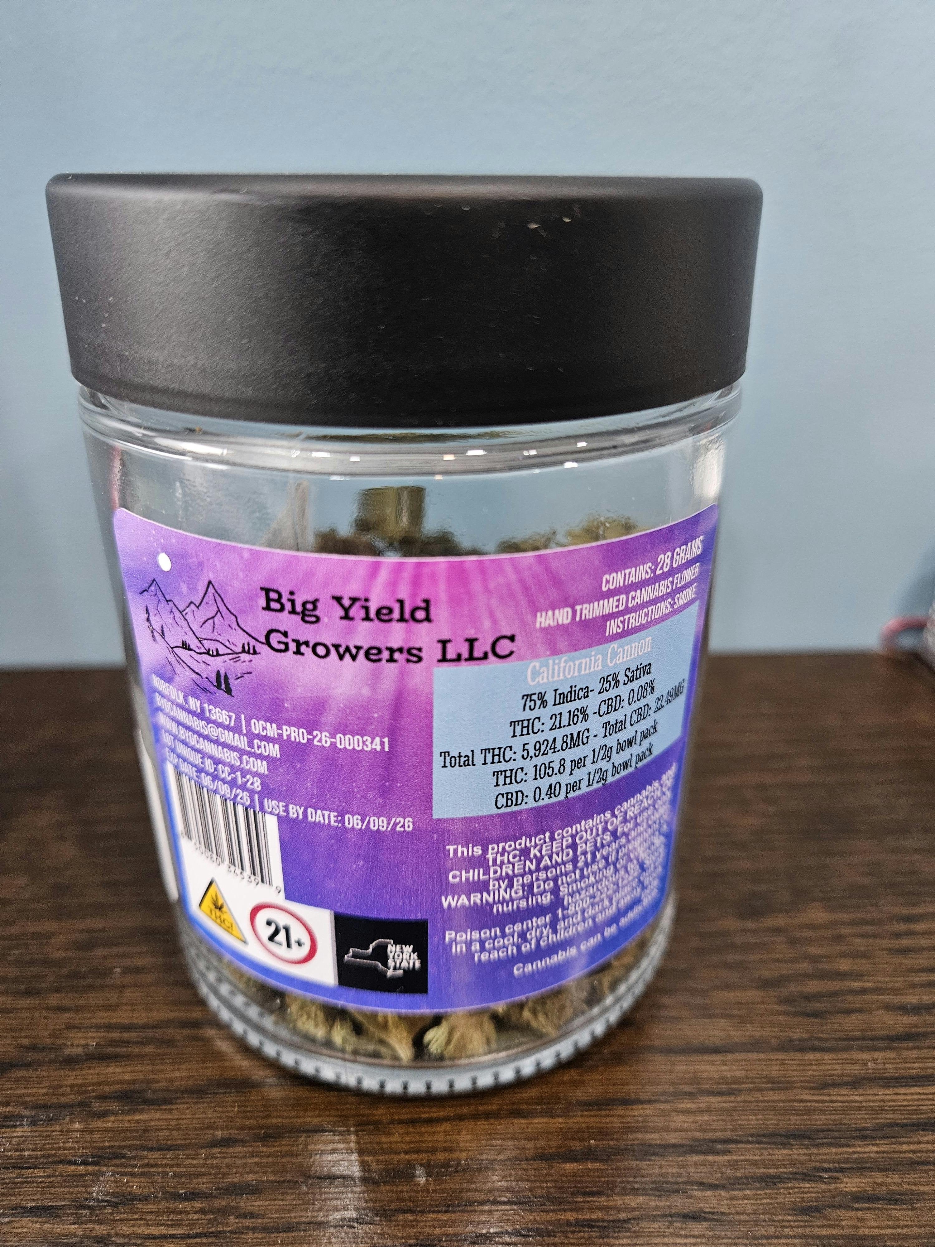 BYG Cannabis | Flower | 28g | CALIFORNIA CANNON (I)