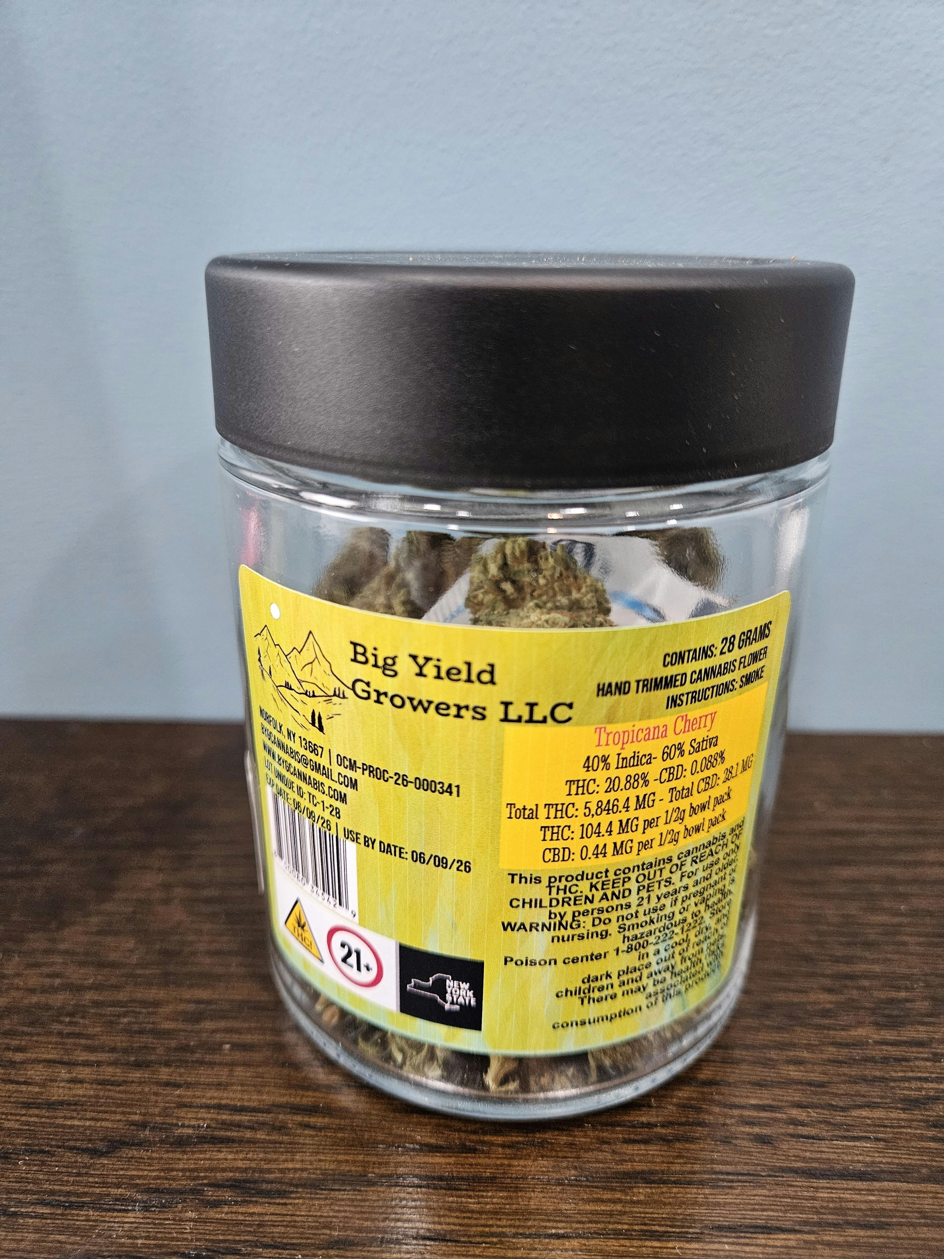 BYG Cannabis | Flower | 28g | TROPICANNA CHERRY (S)