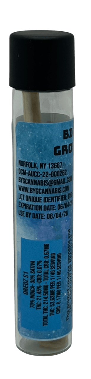 BYG CANNABIS | Infused Pre-Rolls | 1g | OREOZ (I) at The Green Door Dispensary