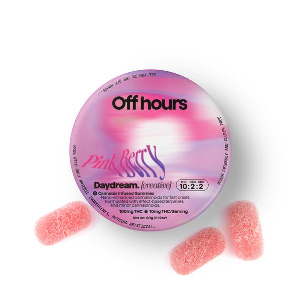 Off Hours | Gummies | 100mg | PINKBERRY at The Green Door Dispensary