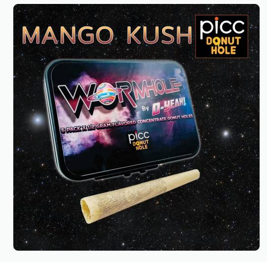 WORMHOLE By O-YEAH | Infused Pre Roll | 5pk. | MANGO KUSH (H) - at The Green Door Dispensary