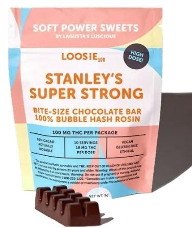Soft Power Sweets | Chocolate | Loosie | STANLEY'S SUPER STRONG BAR at The Green Door Dispensary