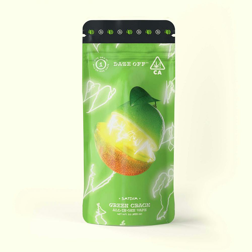 Green Crack [1000mg] | Daze Off - All-In-One