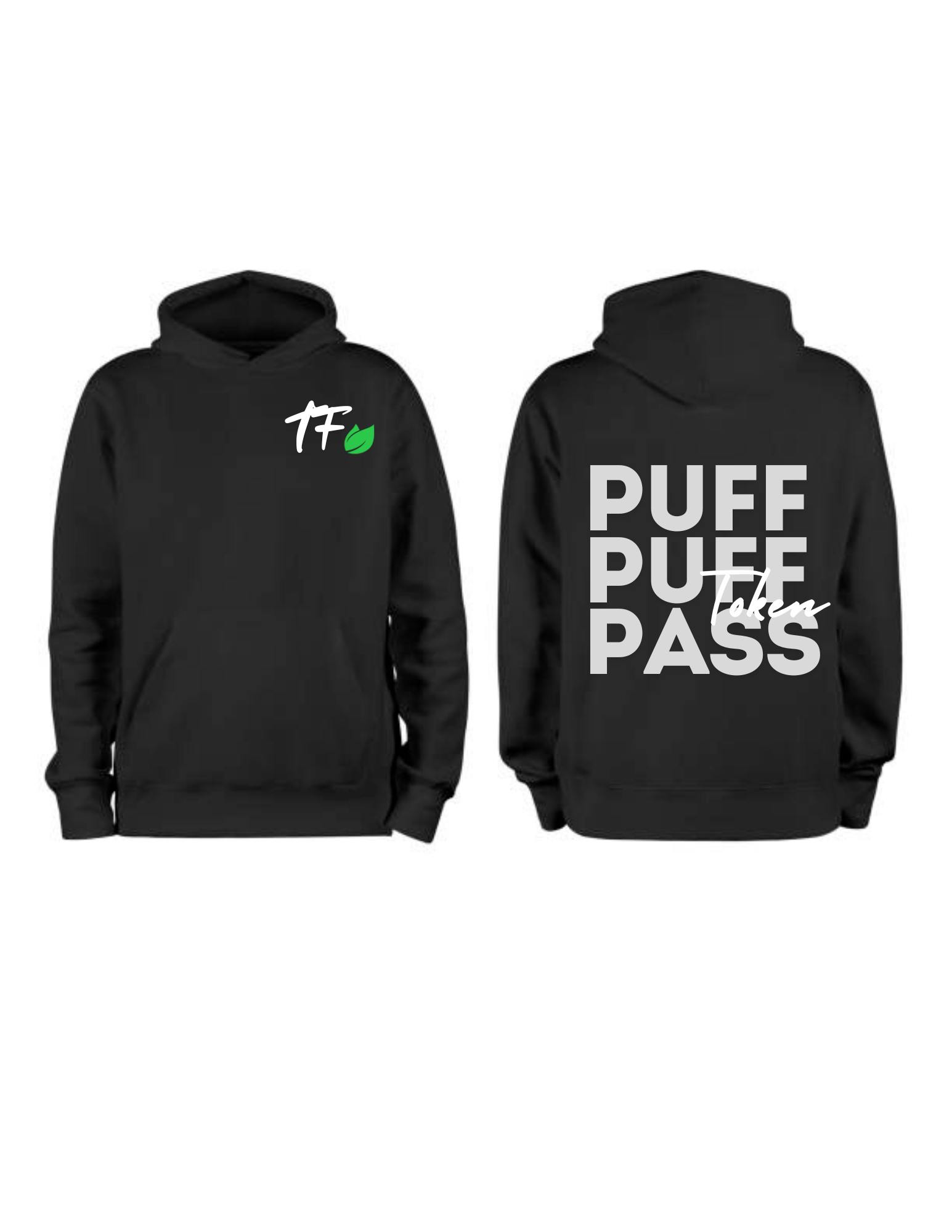 Token Farms | Puff Puff Black Hoodie | S | Token Farms