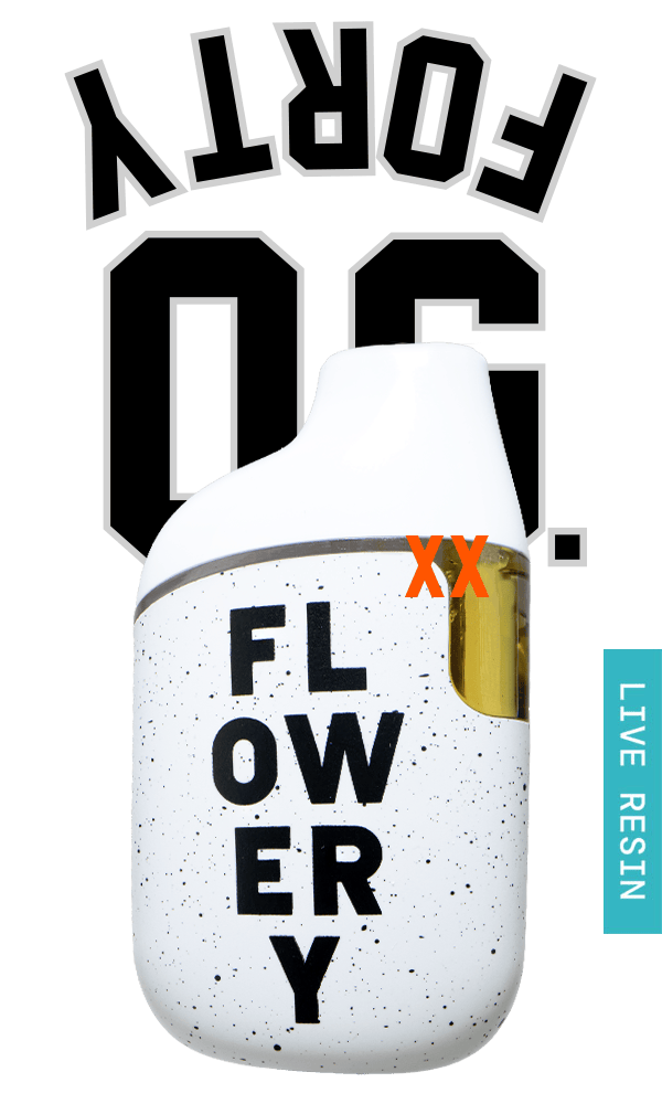 Flowery AIO Live Resin Vape 1g - 40 OG