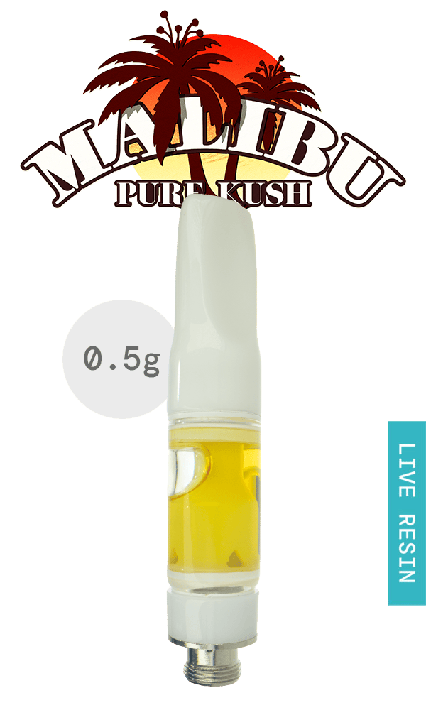 Live Resin Cartridge 0.5g - Malibu Pure Kush
