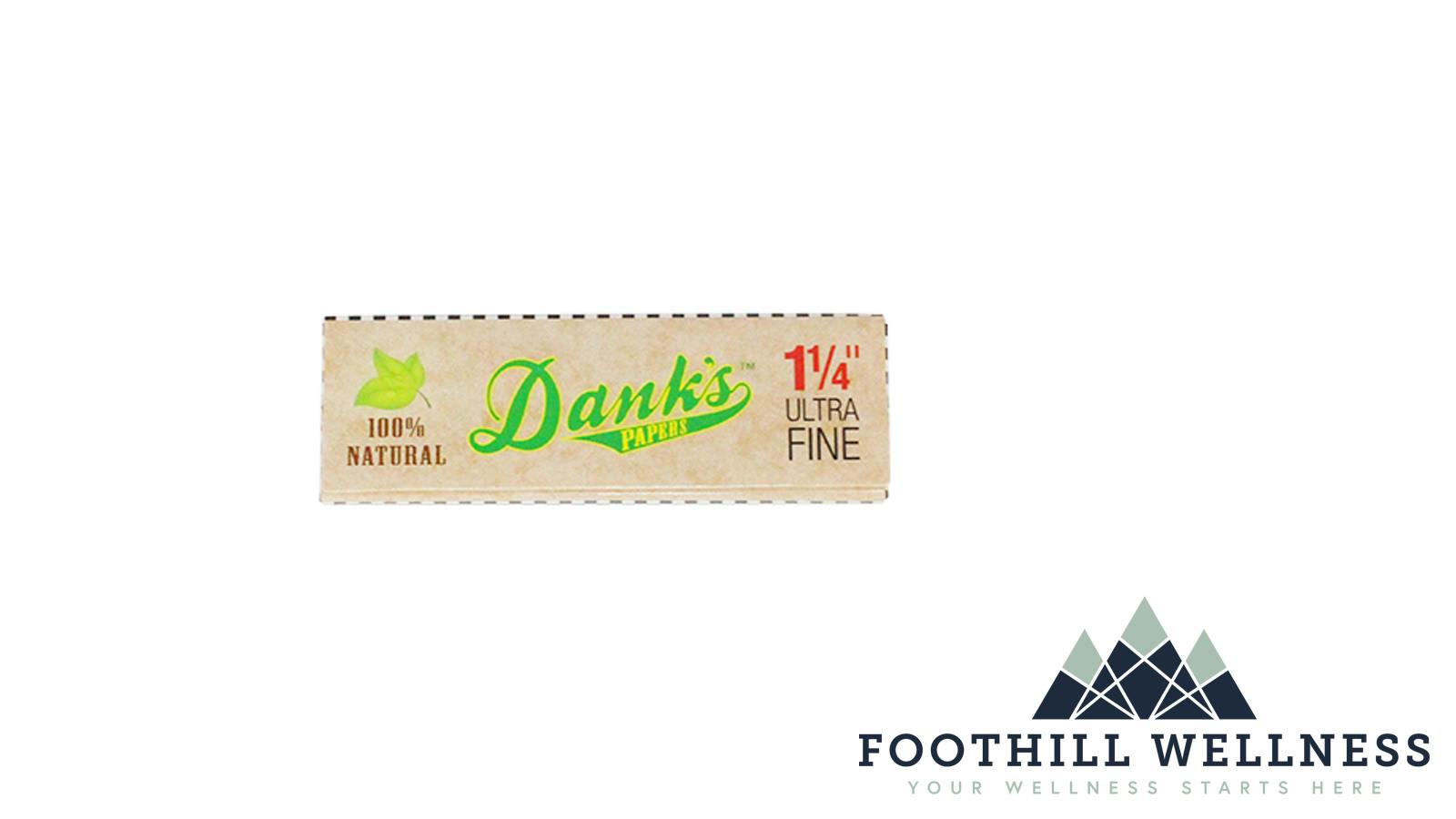 Dank's - Rolling Papers - 100% Natural Ultra Thin 1-1/4"