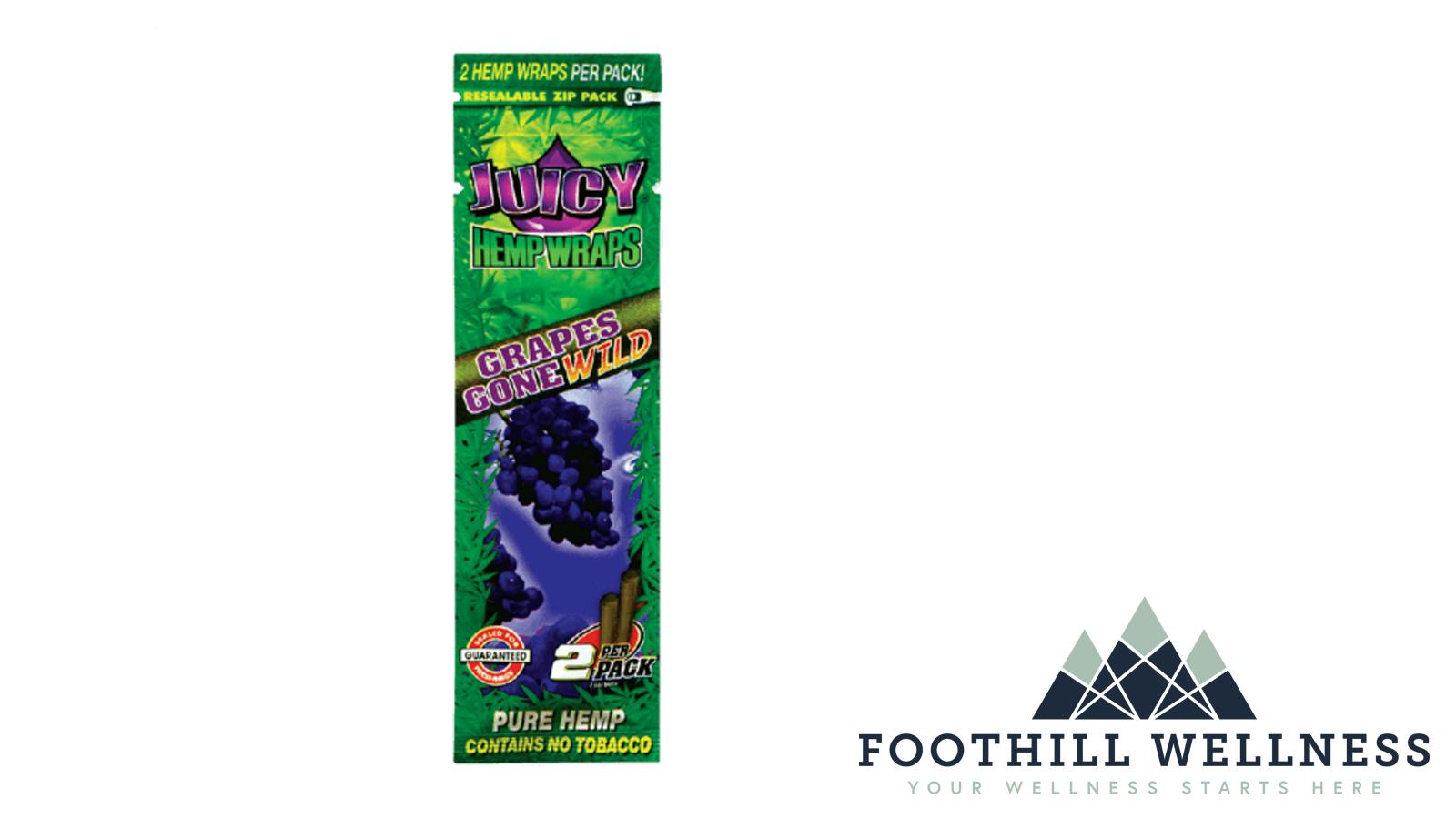 Juicy Hemp Wraps - Grapes Cone Wild
