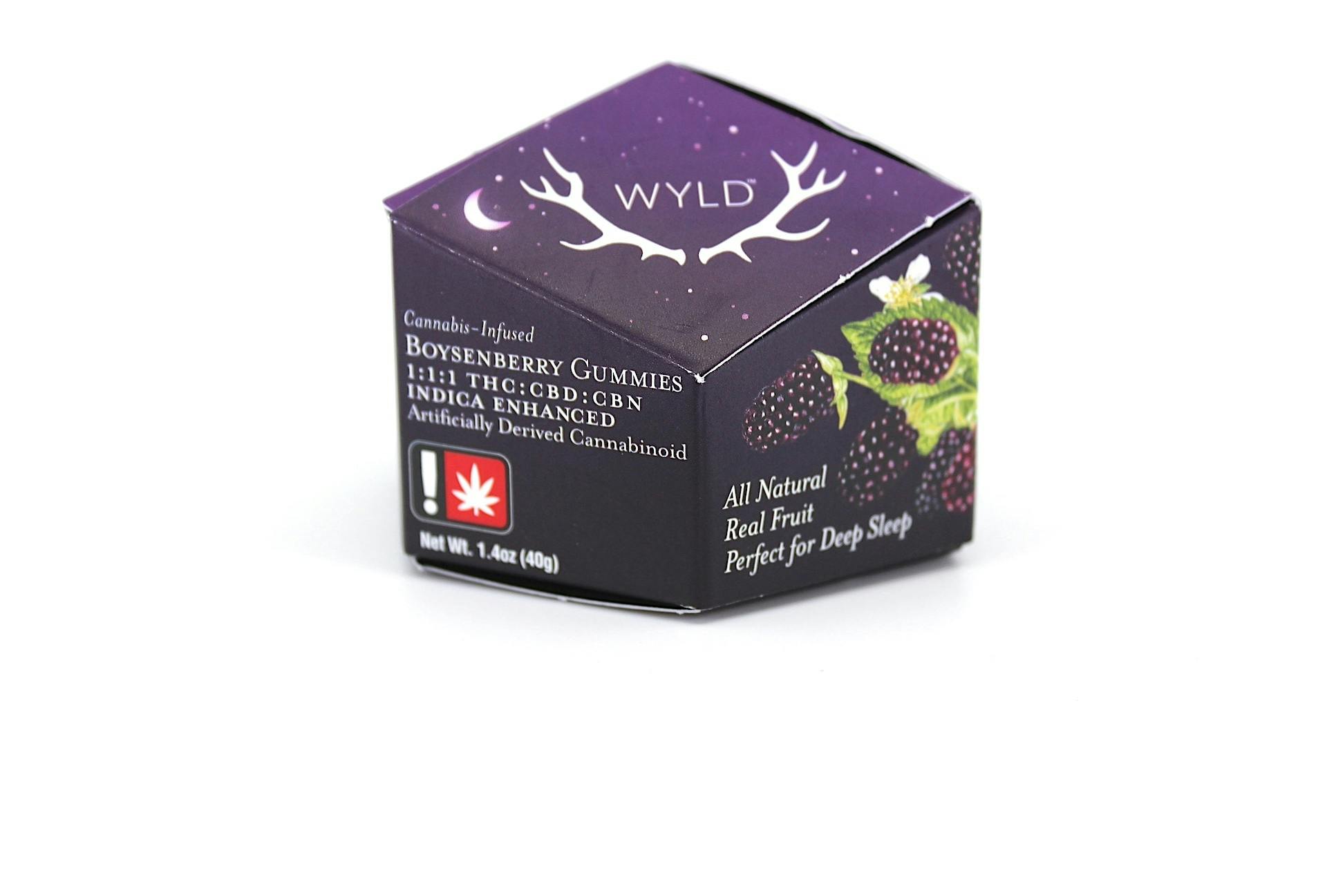 WYLD - Boysenberry 1:1:1 CBN, THC, CBD Sleep Gummies (1:1:1)