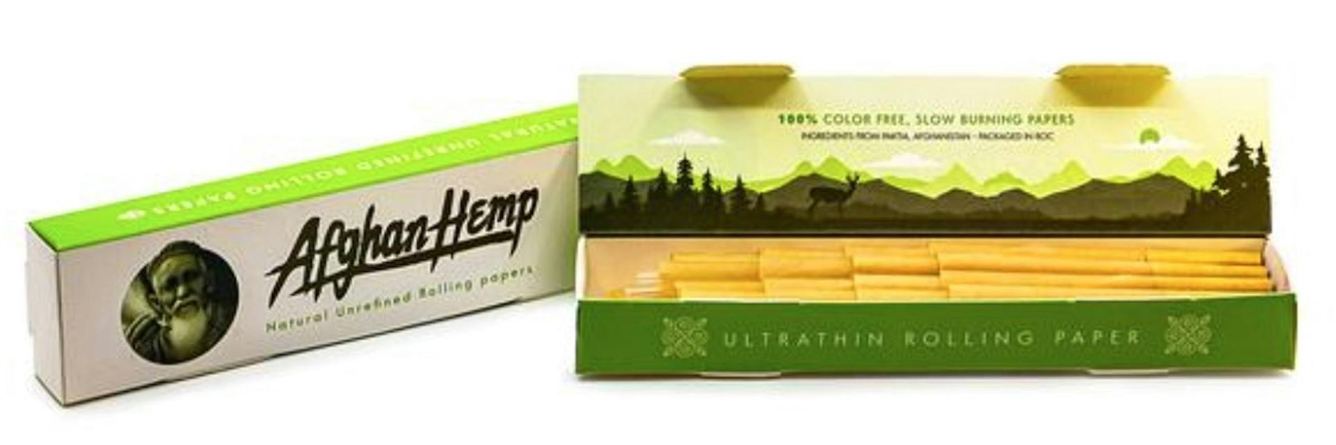 Afghan Hemp - King Rolling Papers w/tips