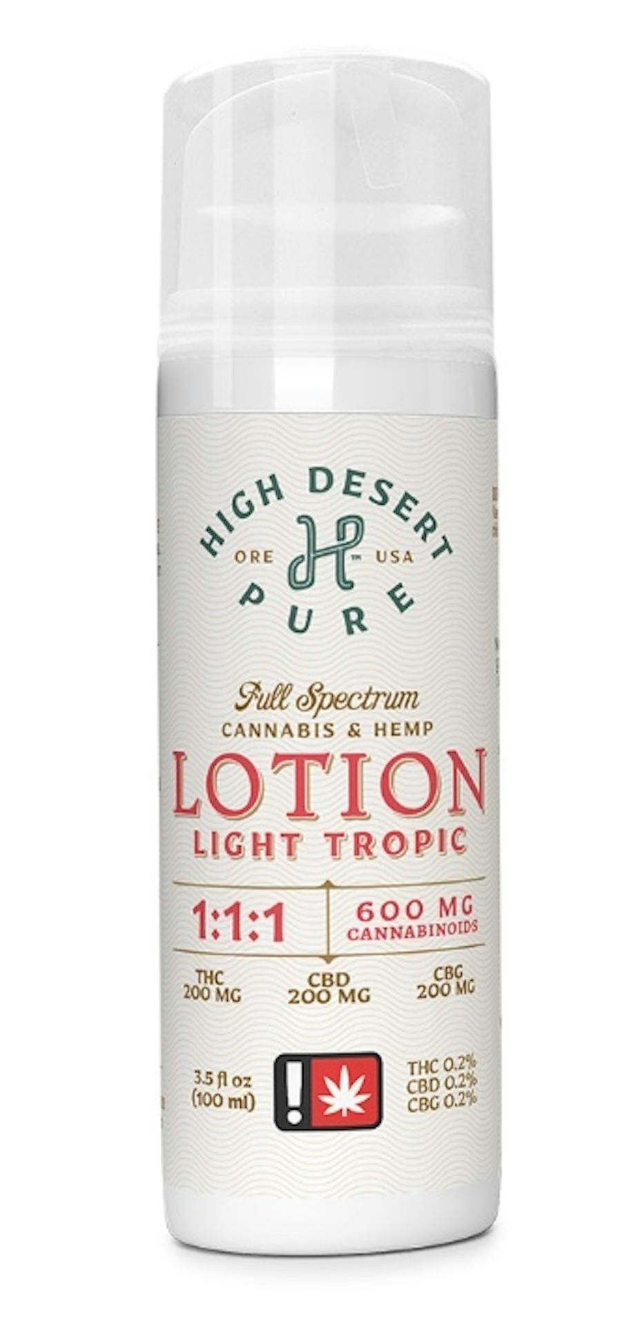 High Desert Pure - Tropical Lotion (3.5 oz) at Urban Farmacy Dispensary